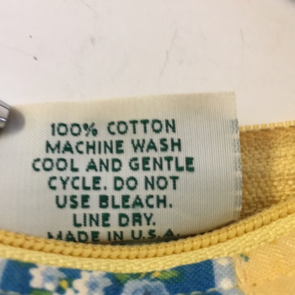 Vera Bradley USA Katherine Retired Sm Yellow Bag - Picture 8 of 8